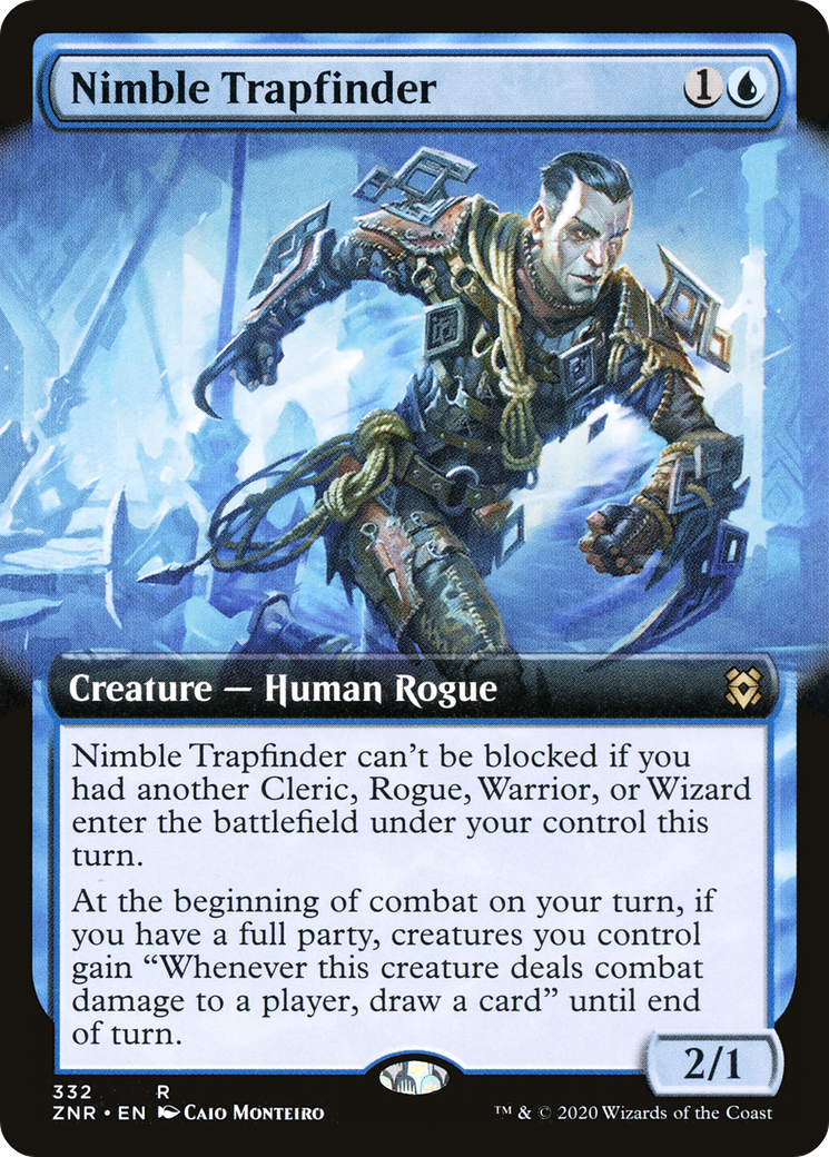 Nimble Trapfinder (Extended Art) (332) [Zendikar Rising] foil - Deck Out Gaming