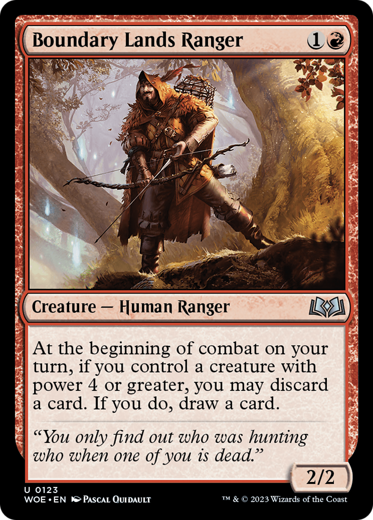 Boundary Lands Ranger (123) [Wilds of Eldraine] - Deck Out Gaming