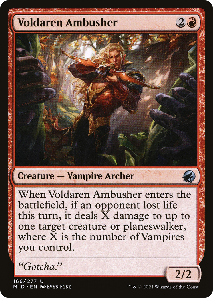 Voldaren Ambusher (166) [Innistrad: Midnight Hunt] - Deck Out Gaming