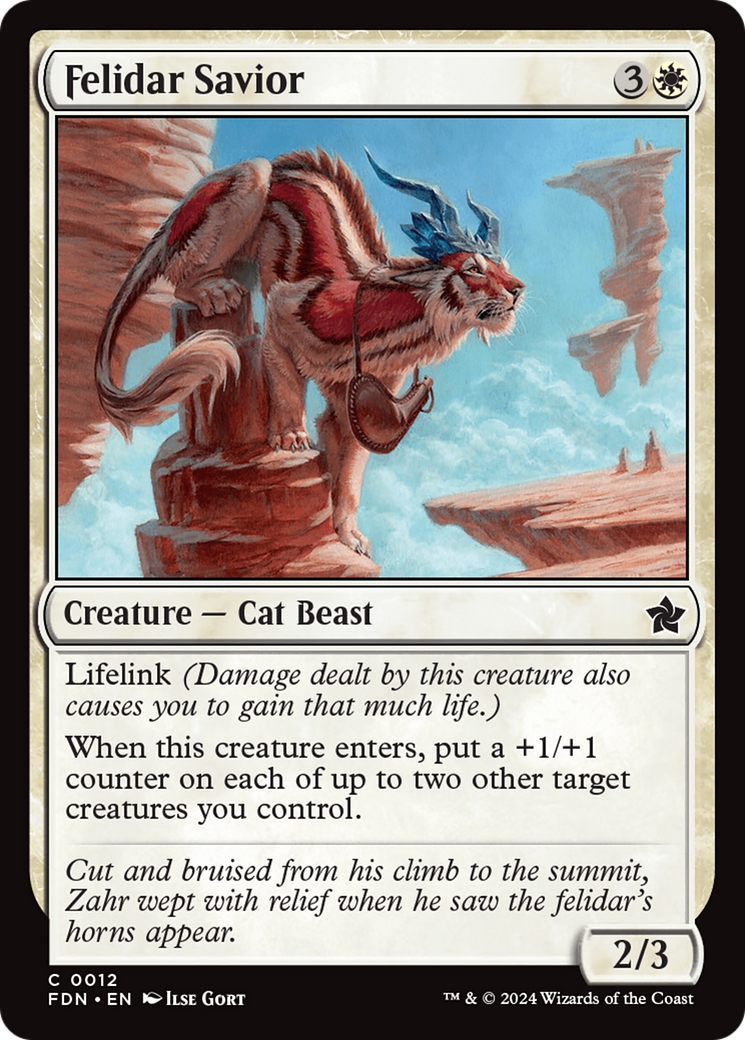 Felidar Savior (12) [Foundations] - Deck Out Gaming