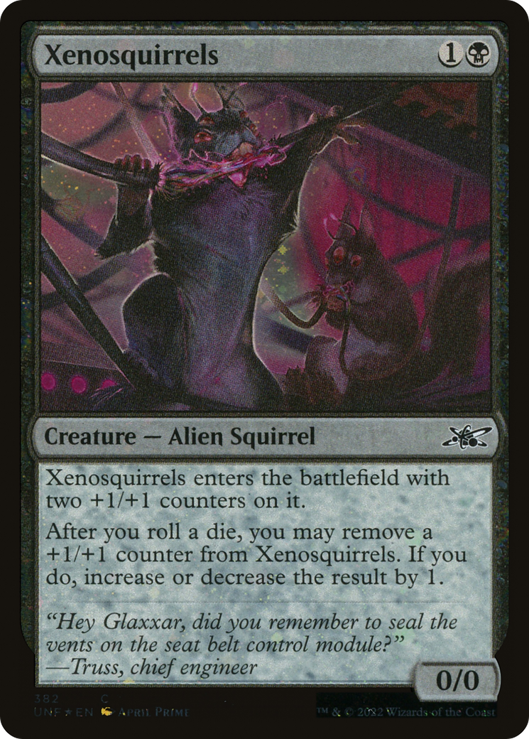 Xenosquirrels (Galaxy Foil) (382) [Unfinity] foil - Deck Out Gaming