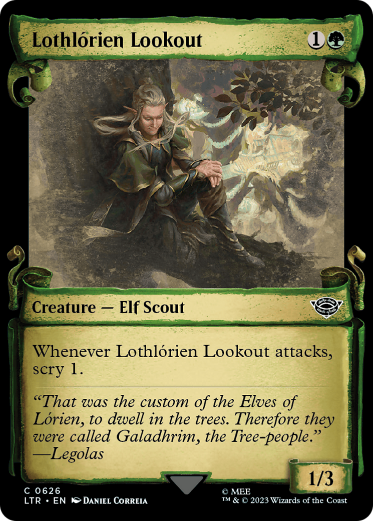 Lothlorien Lookout (Showcase Scrolls) (626) [The Lord of the Rings: Tales of Middle-earth] foil - Deck Out Gaming