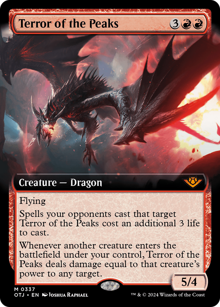 Terror of the Peaks (Extended Art) (337) [Outlaws of Thunder Junction] foil - Deck Out Gaming