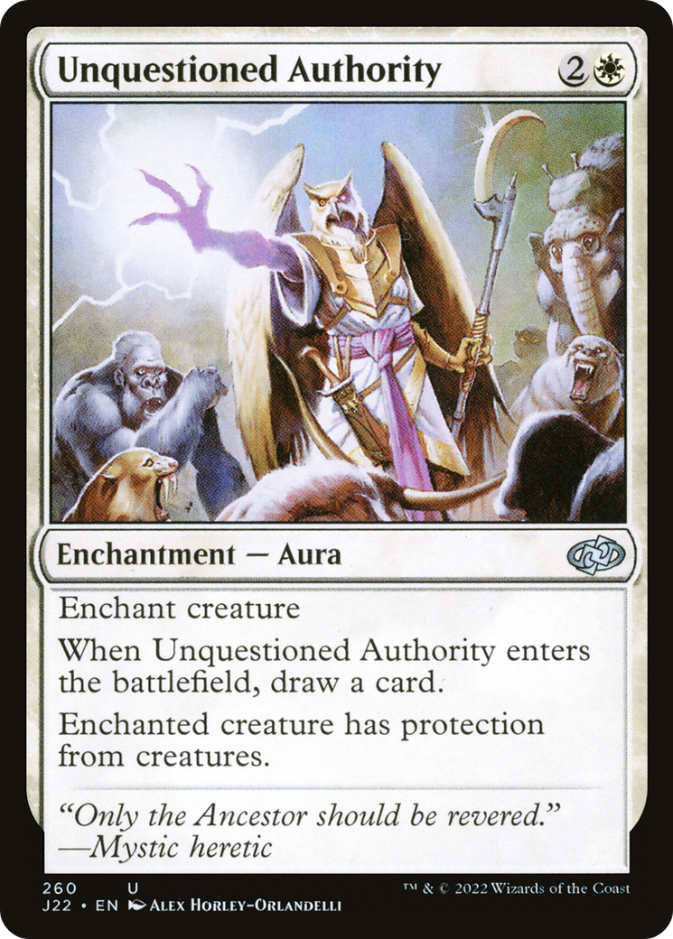 Unquestioned Authority (260) [Jumpstart 2022] - Deck Out Gaming