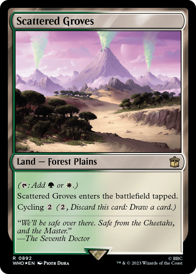 Scattered Groves (Surge Foil) (892) [Doctor Who] foil - Deck Out Gaming