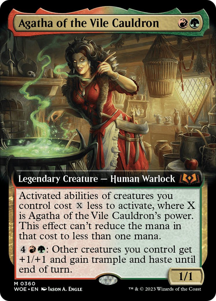 Agatha of the Vile Cauldron (Extended Art) (360) [Wilds of Eldraine] foil - Deck Out Gaming