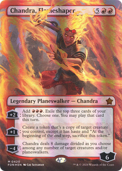Chandra, Flameshaper (Borderless) (Mana Foil) (420) [Foundations] foil - Deck Out Gaming