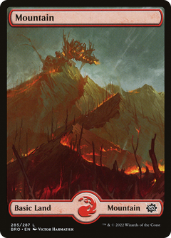 Mountain (285) - Full Art (285) [The Brothers' War] - Deck Out Gaming