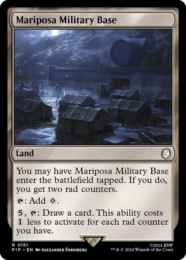 Mariposa Military Base (151) [Fallout] foil - Deck Out Gaming