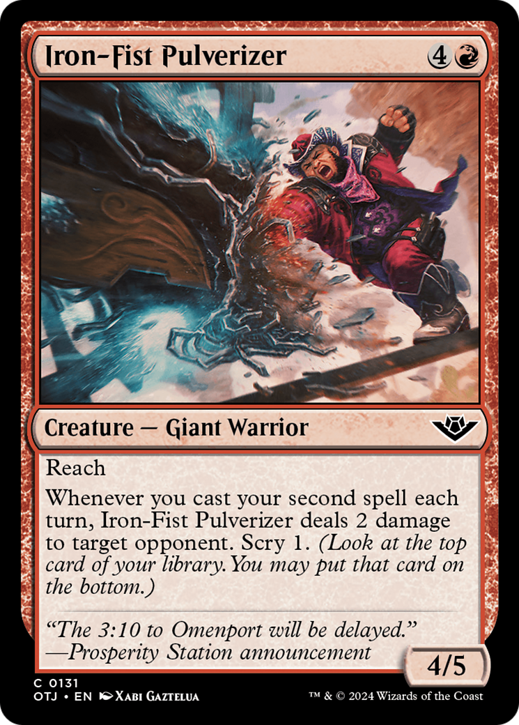 Iron-Fist Pulverizer (131) [Outlaws of Thunder Junction] - Deck Out Gaming