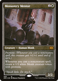 Monastery Mentor (Foil Etched) (420) [Double Masters 2022] foil - Deck Out Gaming