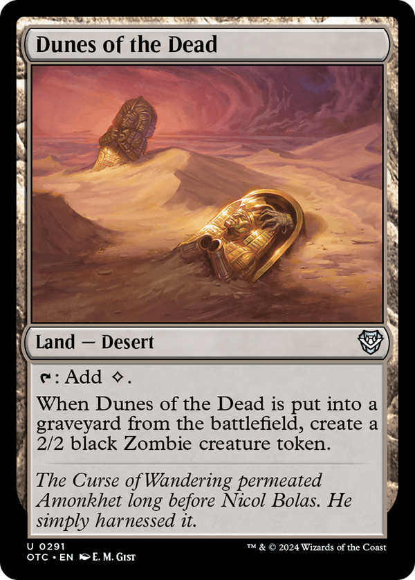 Dunes of the Dead (291) [Outlaws of Thunder Junction Commander] - Deck Out Gaming