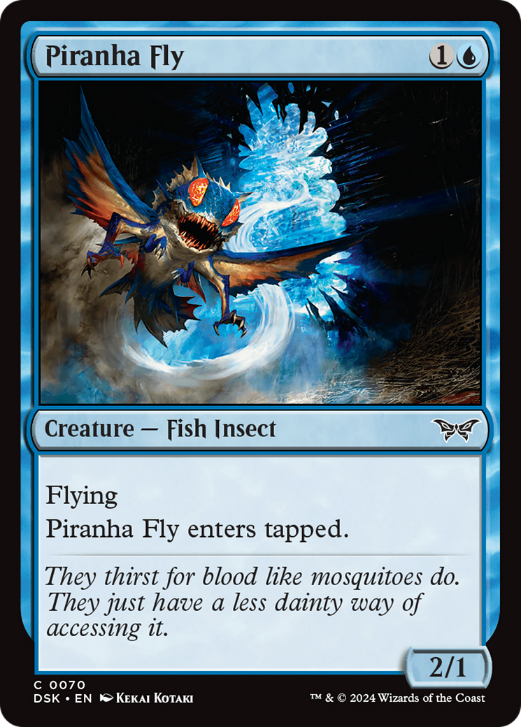 Piranha Fly (70) [Duskmourn: House of Horror] foil - Deck Out Gaming