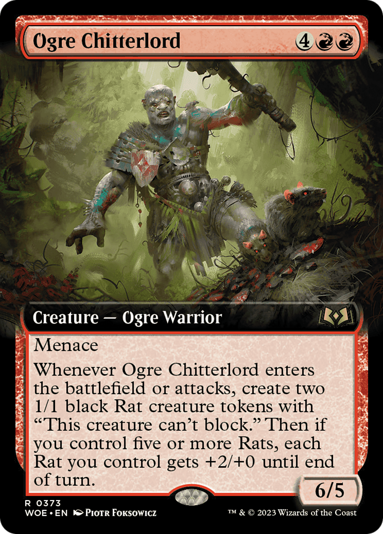 Ogre Chitterlord (Extended Art) (373) [Wilds of Eldraine] - Deck Out Gaming