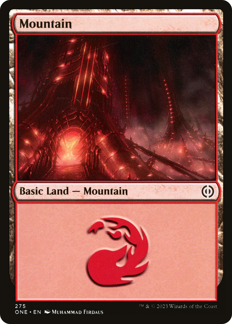 Mountain (275) (275) [Phyrexia: All Will Be One] foil - Deck Out Gaming
