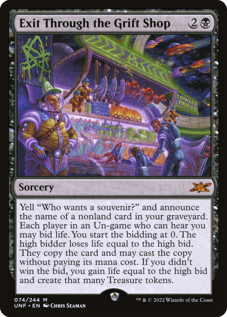 Exit Through the Grift Shop (74) [Unfinity] - Deck Out Gaming