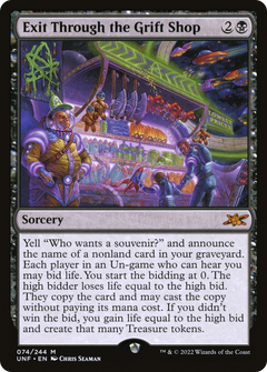 Exit Through the Grift Shop (74) [Unfinity] foil - Deck Out Gaming