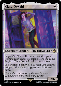 Clara Oswald (Surge Foil) (614) [Doctor Who] foil - Deck Out Gaming