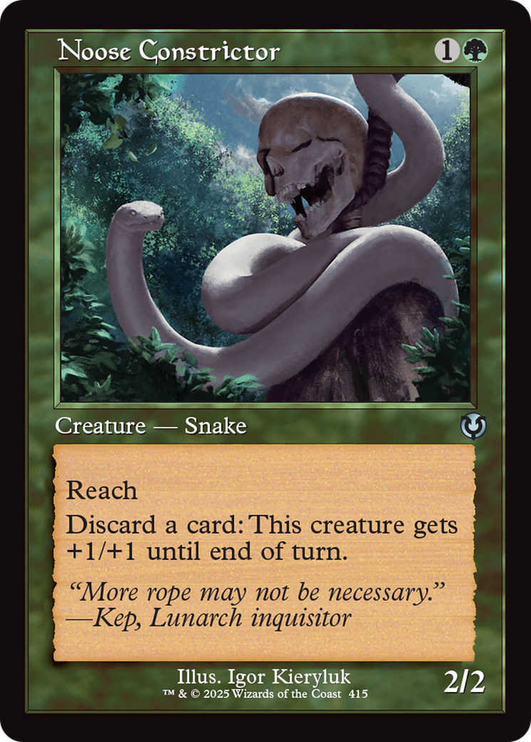 Noose Constrictor (Retro Frame) (415) [Innistrad Remastered] - Deck Out Gaming