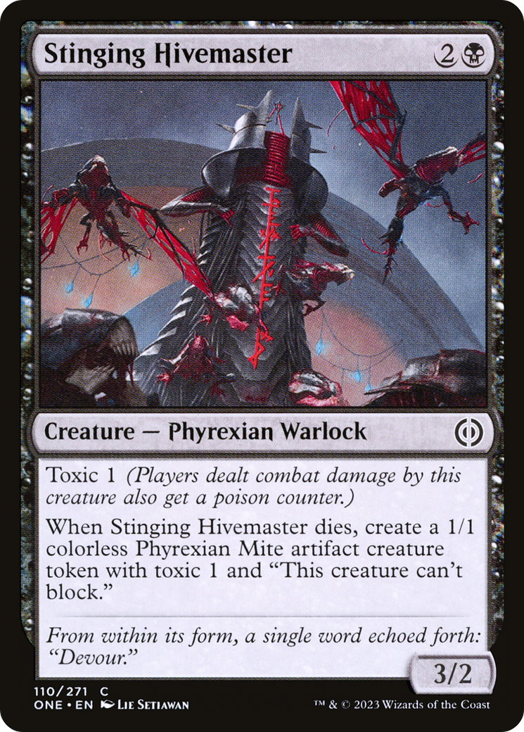 Stinging Hivemaster (110) [Phyrexia: All Will Be One] foil - Deck Out Gaming