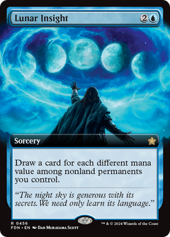 Lunar Insight (Extended Art) (456) [Foundations] - Deck Out Gaming