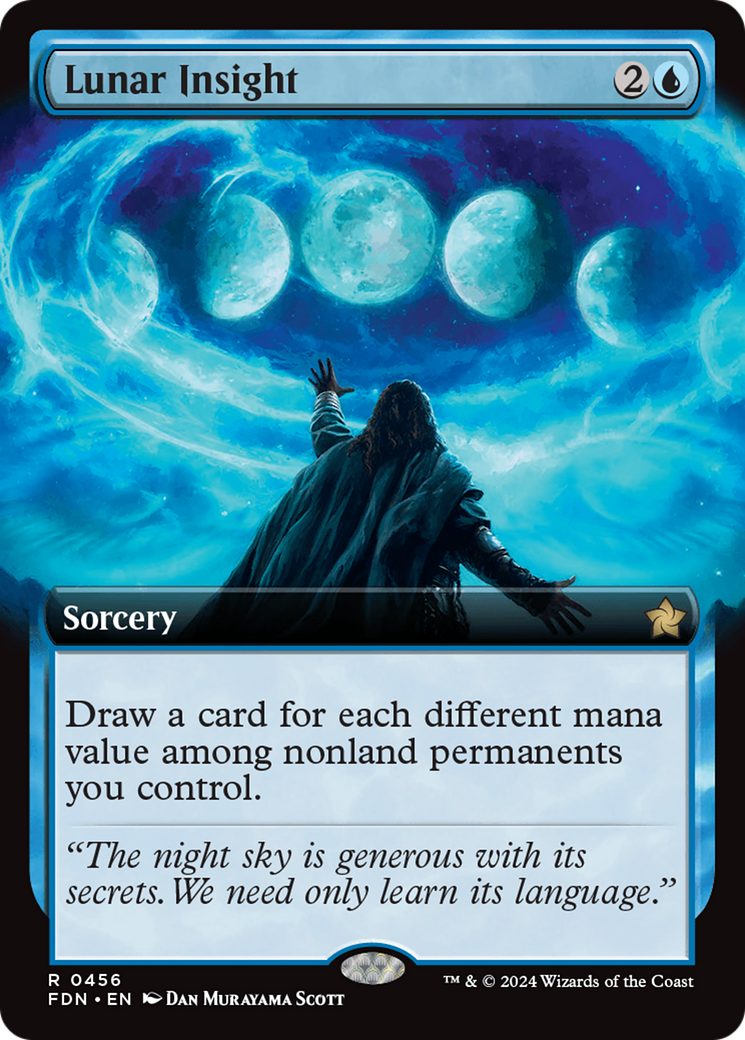 Lunar Insight (Extended Art) (456) [Foundations] - Deck Out Gaming