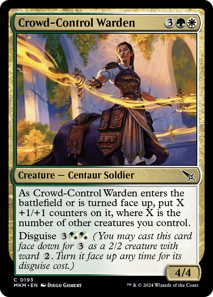 Crowd-Control Warden (193) [Murders at Karlov Manor] foil - Deck Out Gaming