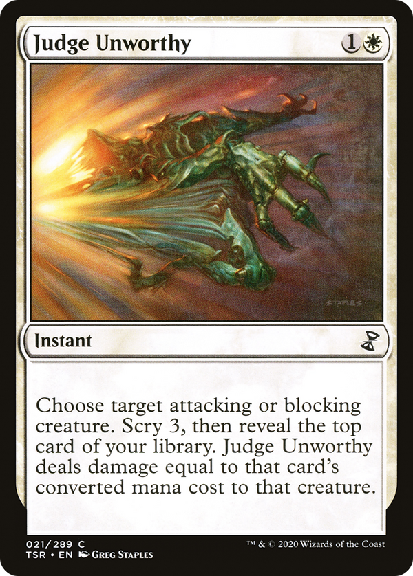 Judge Unworthy (21) [Time Spiral Remastered] - Deck Out Gaming