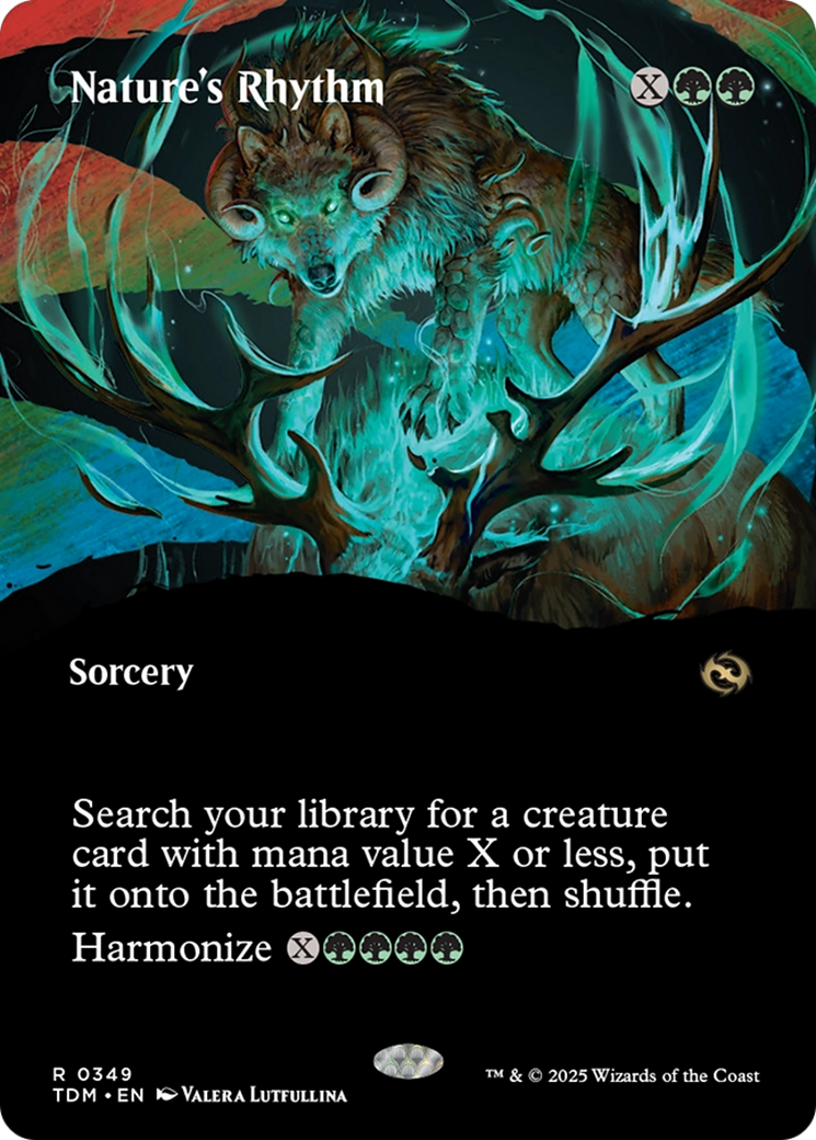 Nature's Rhythm (Borderless) (349) [Tarkir: Dragonstorm] - Deck Out Gaming