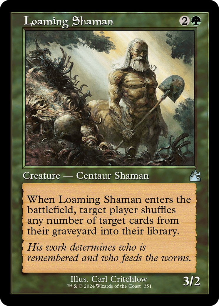 Loaming Shaman (Retro Frame) (351) [Ravnica Remastered] - Deck Out Gaming