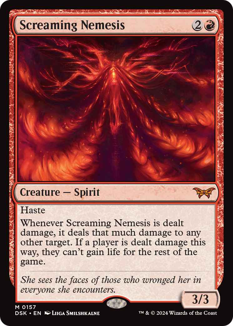 Screaming Nemesis (157) [Duskmourn: House of Horror] foil - Deck Out Gaming