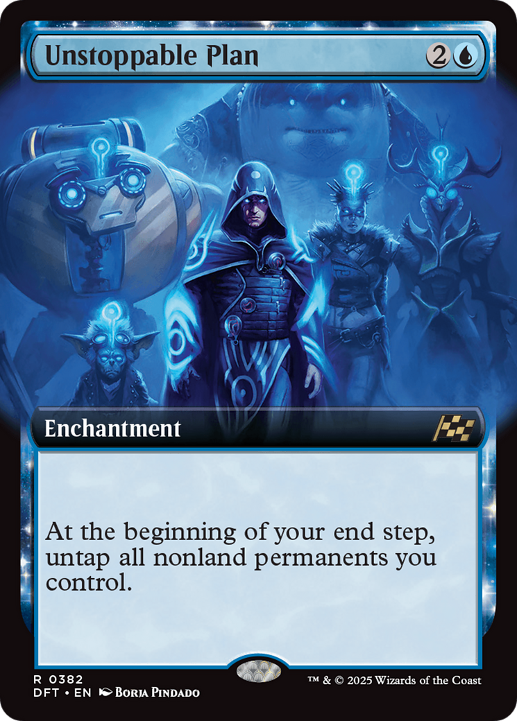 Unstoppable Plan (Extended Art) (382) [Aetherdrift] foil - Deck Out Gaming