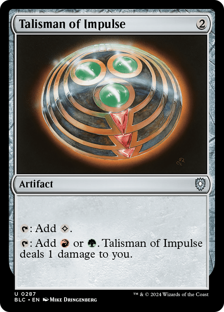 Talisman of Impulse (287) [Bloomburrow Commander] - Deck Out Gaming