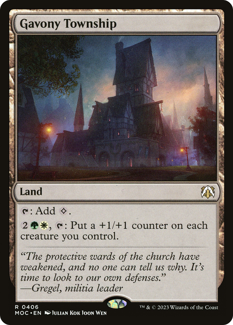 Gavony Township (406) [March of the Machine Commander] - Deck Out Gaming