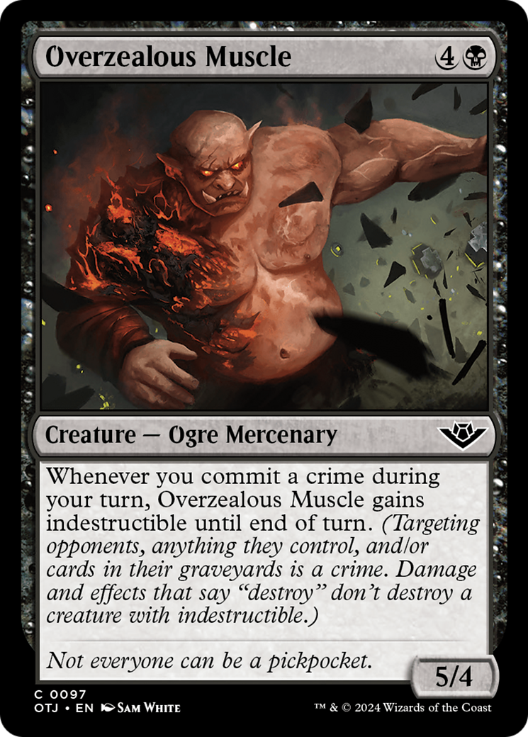 Overzealous Muscle (97) [Outlaws of Thunder Junction] - Deck Out Gaming