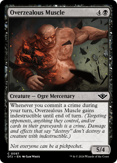 Overzealous Muscle (97) [Outlaws of Thunder Junction] foil - Deck Out Gaming