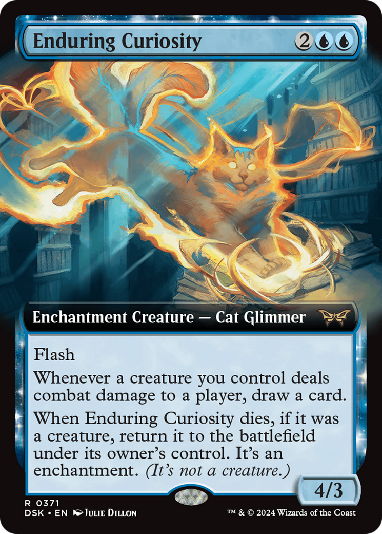 Enduring Curiosity (Extended Art) (371) [Duskmourn: House of Horror] - Deck Out Gaming