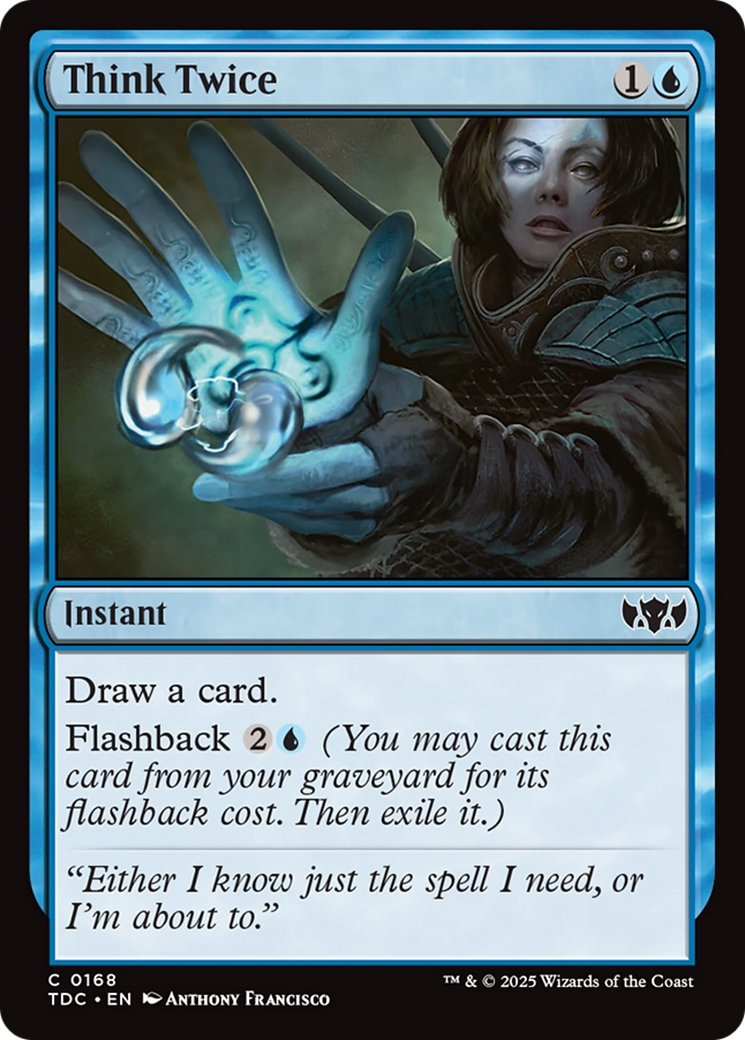 Think Twice (168) [Commander: Tarkir: Dragonstorm] - Deck Out Gaming