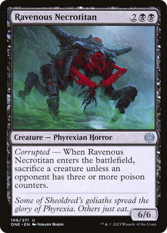 Ravenous Necrotitan (106) [Phyrexia: All Will Be One] foil - Deck Out Gaming
