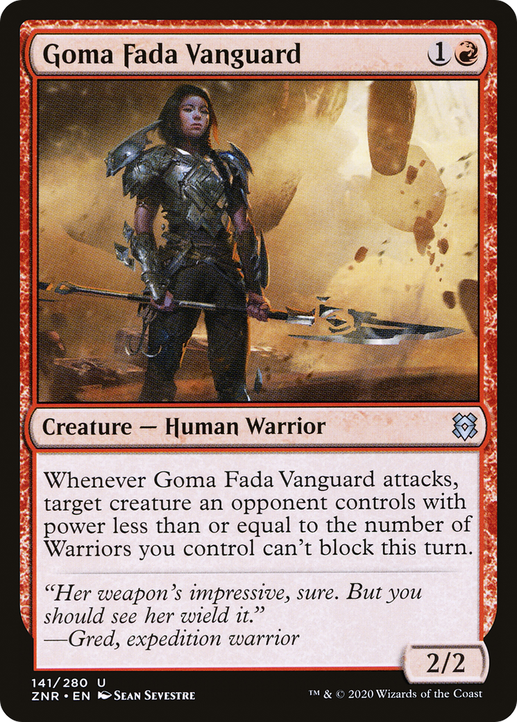 Goma Fada Vanguard (141) [Zendikar Rising] - Deck Out Gaming