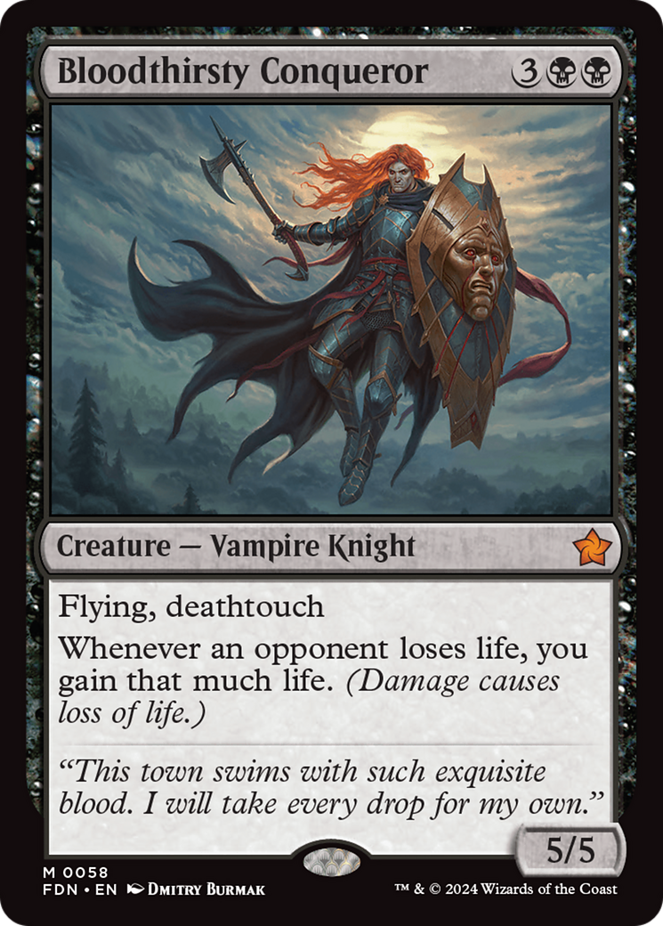 Bloodthirsty Conqueror (58) [Foundations] foil - Deck Out Gaming