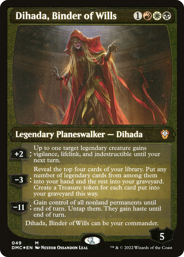 Dihada, Binder of Wills (49) [Dominaria United Commander] etched - Deck Out Gaming