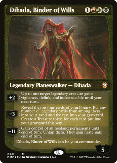 Dihada, Binder of Wills (49) [Dominaria United Commander] etched - Deck Out Gaming