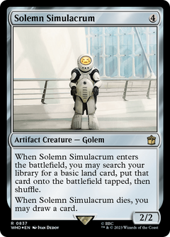 Solemn Simulacrum (Surge Foil) (837) [Doctor Who] foil - Deck Out Gaming
