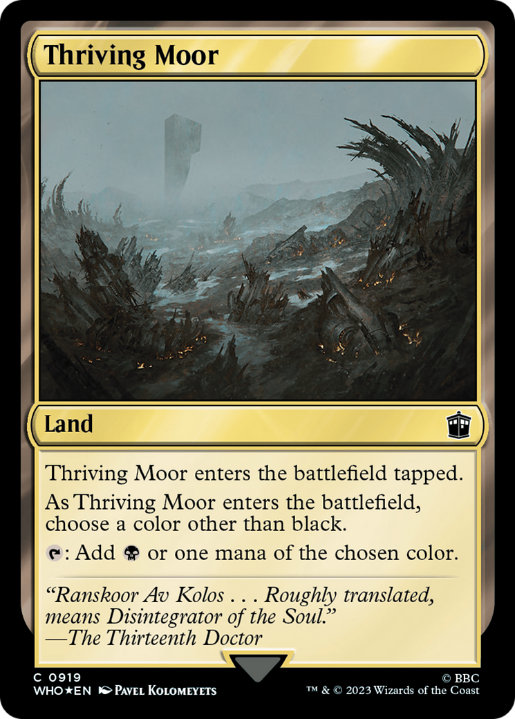 Thriving Moor (Surge Foil) (919) [Doctor Who] foil - Deck Out Gaming