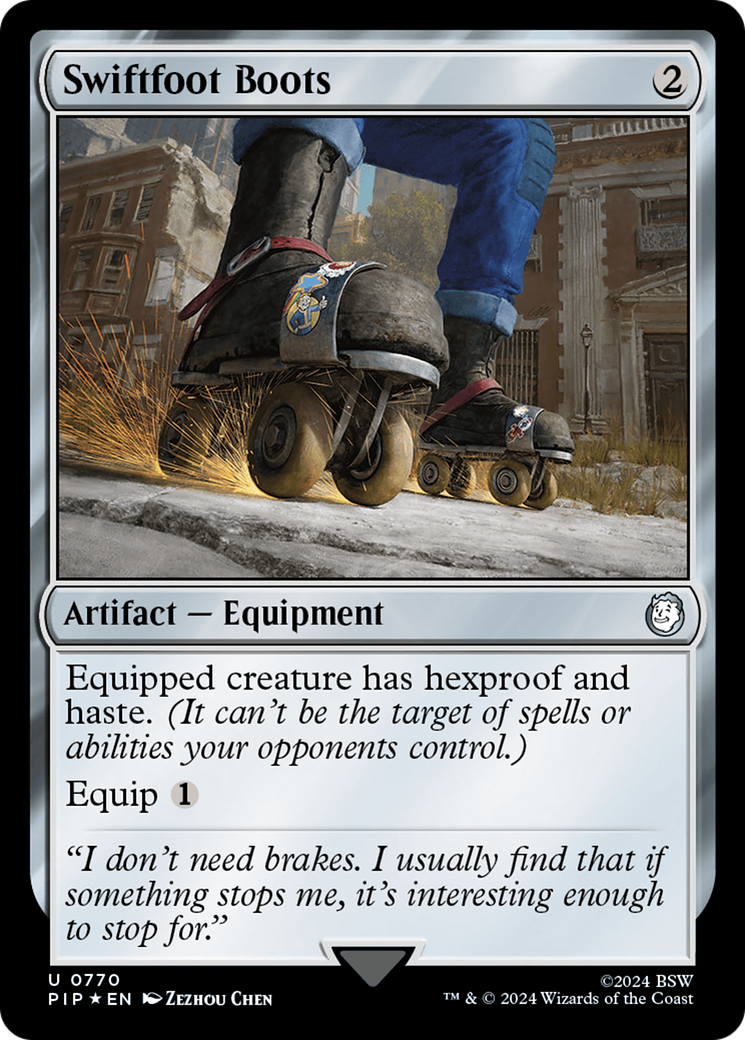 Swiftfoot Boots (Surge Foil) (770) [Fallout] foil - Deck Out Gaming