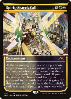 Spirit-Sister's Call (Showcase) (400) [Kamigawa: Neon Dynasty] foil - Deck Out Gaming