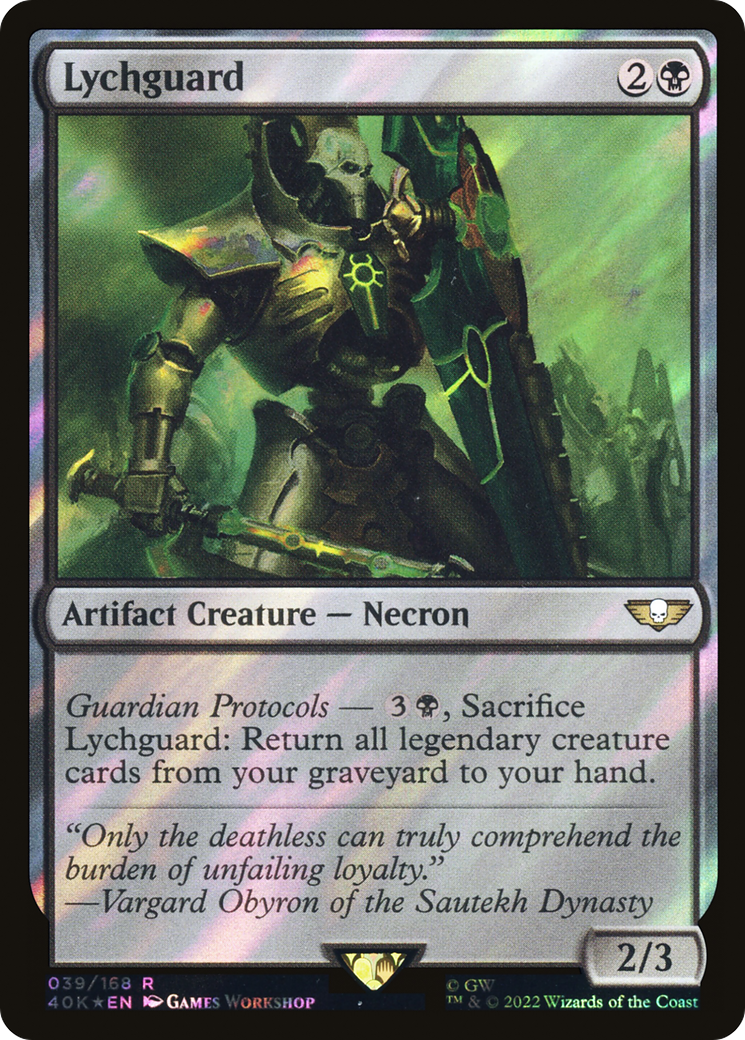 Lychguard (Surge Foil) (39) [Warhammer 40,000 Commander] foil - Deck Out Gaming