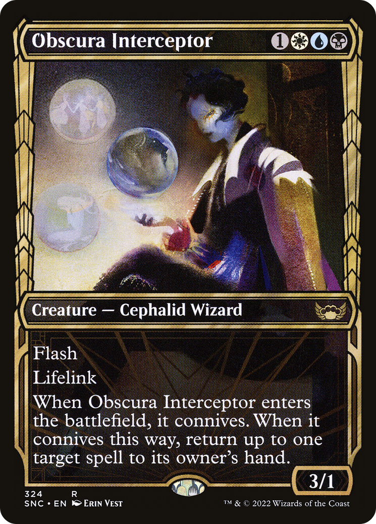 Obscura Interceptor (Showcase) (324) [Streets of New Capenna] foil - Deck Out Gaming