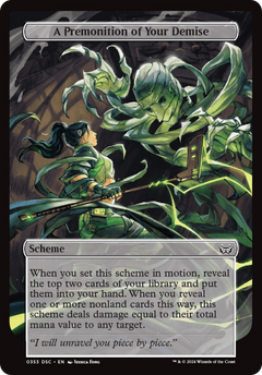 A Premonition of Your Demise (Full Art) (353) [Duskmourn: House of Horror Commander] - Deck Out Gaming